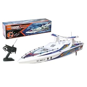 Click here to buy 41 2ch R c Nitro Gas Powered Tiger Shark Boat W two Servo by E-Toysworld