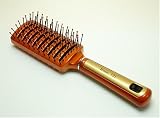 【鏡１枚付】業務用　イオンヘアブラシ ロゼ121 スケルトンブラシ