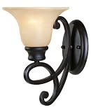 Savoy House 9-0209-1-05 Cumberland Collection 1-Light Wall Sconce, Oiled Copper Finish with Soft Cream Marble Glass