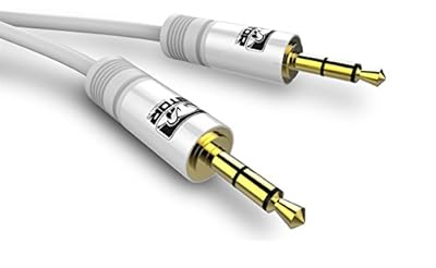 Gator Cable Premium Auxiliary Cord 3.5 mm male to 3.5 mm male Gold plated connectors oxygen free copper wire aluminum alloy metal housing case
