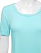 NINEXIS Women's Basic Short Sleeve Shirttail Hem Top