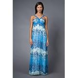 China Blue Halter Gown by BCBG at BCBG MAX AZRIA