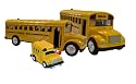 Three School Buses Set