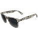 Wayfarer Style Sunglasses with Gold Overprint In Leopard with Gold Finish