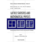 lattice statistics and mathematical physics festschrift dedicated to professor fa yueh wu on the occasion of