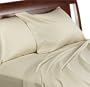 Martex 300-Thread-Count Queen Fitted Sheet, Parchment