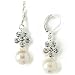 Sparkle Crystal and Faux Pearl Drop Earrings