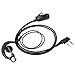 Earpiece Headset G Shape PTT MiC SW Soft G-Hook Walkie Talkie Headset 2 PIN Kenwood Two Way Radios