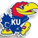 Kansas Jayhawks 12 inch Car Magnet