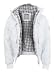 NYC Specials Plaid Hooded Winter Jacke, weiss