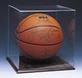 Wood Finish Basketball Display Case