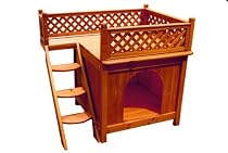 Merry Pet Room-with-a-View Wood Pet House, Small