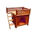 Merry Pet Room-with-a-View Wood Pet House, Small