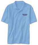 Polo Box Light Blue Personal Trainer Simple Embroid Occupations