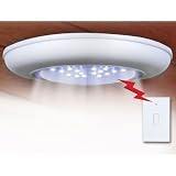 Cordless Ceiling/Wall Light With Remote Control Light Switch