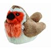 Wild Republic Birds 13-16cm Robin with Real Bird Calls Plush