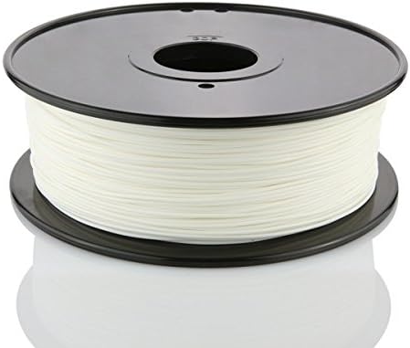 AUGUSTO 1.75mm WHITE PLA 3D Printer Filament - 1kg Spool (2.2 lbs) - Dimensional Accuracy +/- 0.05mm