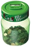Perfect Solutions M & M Digital Coin Counting Money Jar, Green