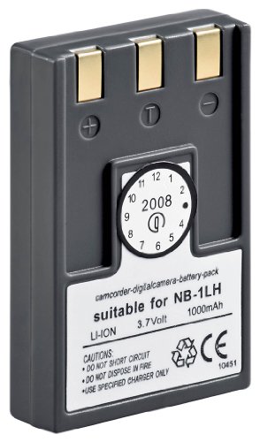 Wentronic Ersatzakku f&uuml;r Canon NB-1LH 1000 mAh Preisvergleich