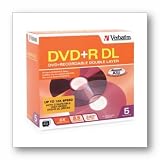 DVD+R DL 8.5GB 8X Branded 5-Pack Jewel Case