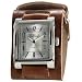 Nemesis #BIN053S Men's Signature Collection Wide Leather Cuff Band Watch