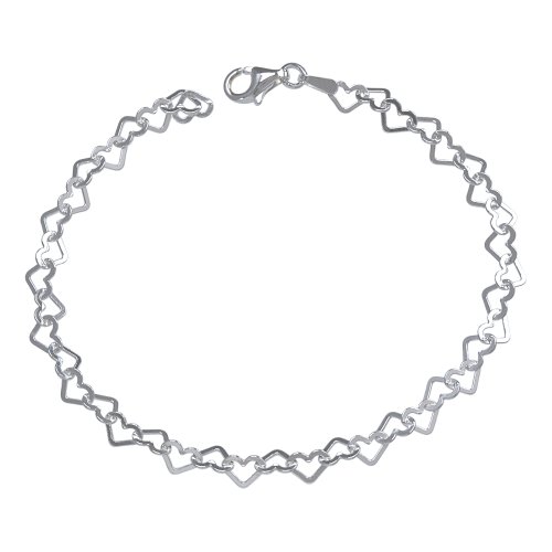VINANI Herz Armband Für Charm Anhänger Silber 925 BCH Silber Charm