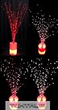 Tektrum 32 Red Twig Tree With Rainbow Color Changing Fiber Optic Lights For Christmas/Holiday/Party