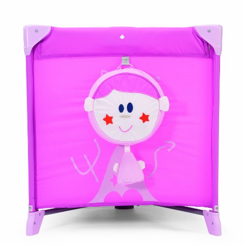 Imagen 2 de Chicco 05079027170000 Easy Sleep - Cuna de viaje con colchón, bolsa para pijama y bolsa de transporte, color rosa