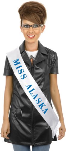 Sarah Palin Sash And Glasses Halloween Costume Kit