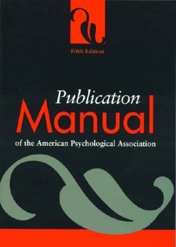 City Travel Guides Discounted  Books : Publication Manual of the American Psychological Association