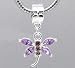 Divine Beads Violet Rhinestone Dragonfly Charm Bead by Divine Beads © Simply Slides on & Slides off