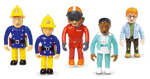 Bewegliche Figuren Feuerwehrmann Sam 5teilig