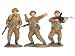 Toys : William Britain World War II 54mm Figures BRITISH INFANTRY ADVANCING SET #1, 3PC SET
