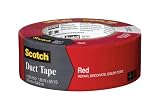 3M 1060-RED Scotch Red Duct Tape 1.88-Inch x 60-Yard, 1-Pack