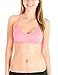 CC Cotton Cantina Women's Seamless Padded Bralette with Adjustable Straps Light Pink