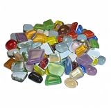 Softglas ~150 Mosaiksteine Polygonal Buntmix