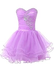 Strapless Cocktail Lace-Up Sequined Ruched Beaded Corset   Waistline Acrylic Prom Dress/Quinceanera Dress/Party Dress/Wedding Dress 