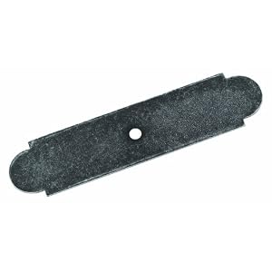 Amerock BP19207-WID BackPlate Knob Rectangle Wrought Iron Dark, 4-Inch Length by 