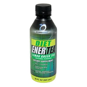 Science Foods Diet Ener Tea, Lemon Green Tea , 20 - 20 fl oz (591 ml) bottles