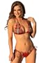 R208 Scottish Tie Bikini Top: M \ Bottom: S string bikinis