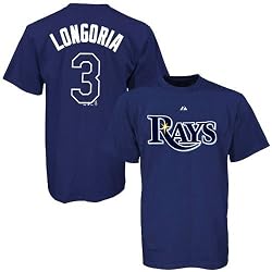 Evan Longoria Rays Adult Player T-Shirt