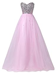 Strapless Scoop Neck  Crystal Crystals Beaded Sequined Belted Satin/Tulle  Ball Gown Quinceanera Dress 