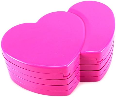 Beauty Angel Double Heart Mirror Case Pretend Play Toy Make Up Case Kit, Washable, Safety Tested, Formulated for Children