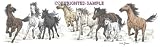 Running Horses - Drawing by Cindy Farmer