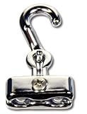 Clamp-Type Rope Hook - Chrome Plated Brass