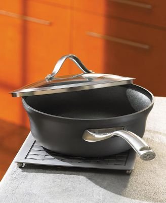 Childrens Toyshop  Kitchen & Housewares : Calphalon Contemporary Nonstick 2-1/2-Quart Shallow Saucepan with Lid