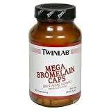 TwinLab Mega Bromelain Caps, 300 mg (600 GDU), 90 Capsules (Pack of 2)