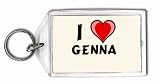 I Love Genna Keychain