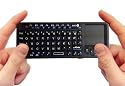 Rii 2.4GHz Mini Wireless(USB) Keyboard with Touchpad & Laser Pointer -Black