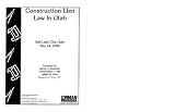  : Construction Lien Law